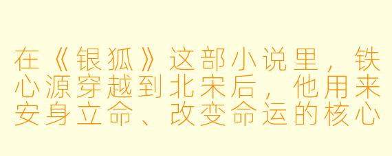 在《银狐》这部小说里,铁心源穿越到北宋后,他用来安身立命、改变命运的核心“金手指”到底是什么?是武力还是智谋,还是别的什么东西?