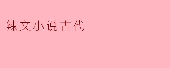 辣文小说古代